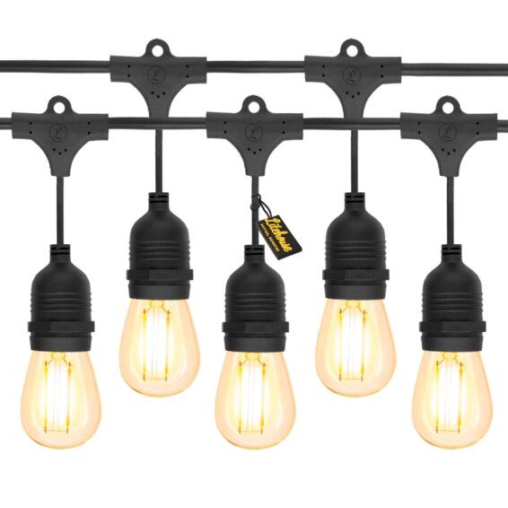Litehouse 10m LED Festoon Traditional Outdoor Bulb String Lights - 10 Bulbs