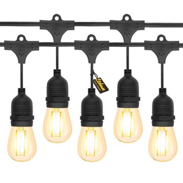 Litehouse 10m LED Festoon Traditional Outdoor Bulb String Lights - 10 Bulbs
