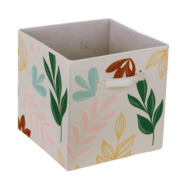 POLYESTER BOX L SPACEO LEAVES 31X31X31