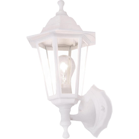 Lantern 6 Panel Upfacing L320 White
