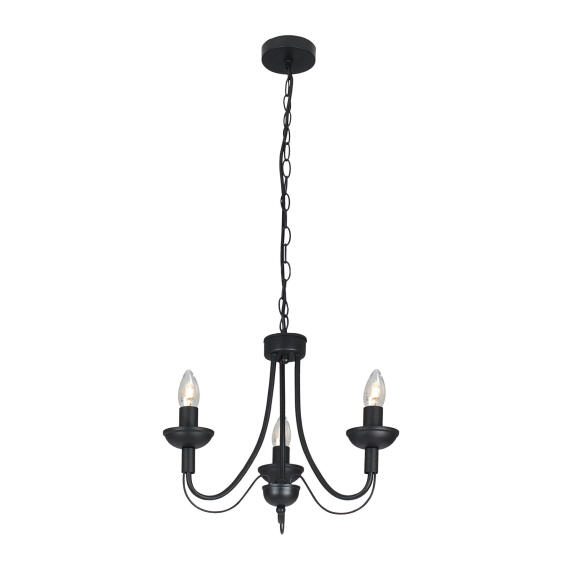 chandelier light black