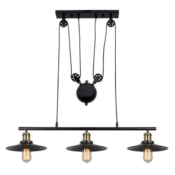 chandelier light matt black