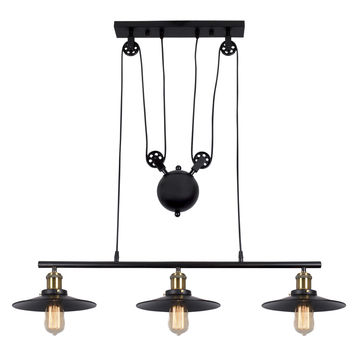 chandelier light matt black