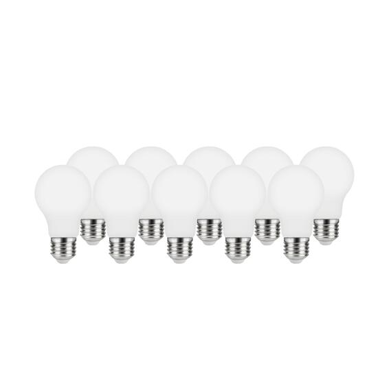 Lexman new23-setof10 filament  a60 milky e27 5.9w cool white