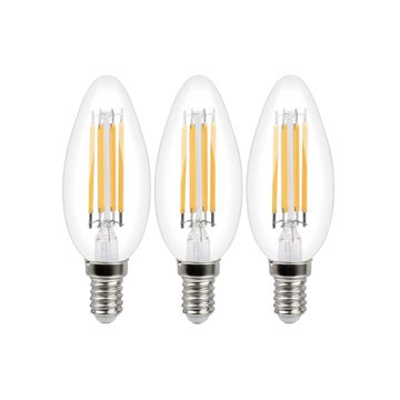 Lexman new23-set3led filament light bulb c35 e14 5.9w warm white