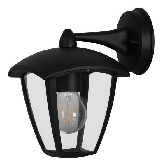 Brightstar Down facing Outdoor Wall Lantern Light Black