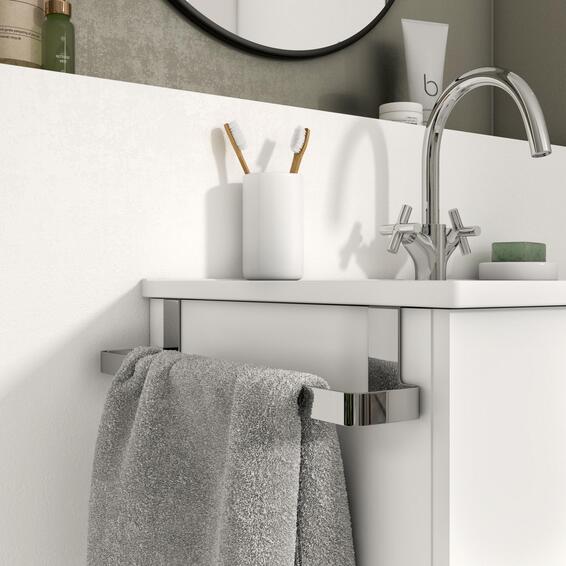 Sensea essential cabinet towel rail chrome