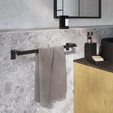 Sensea studio towel rail forged black 35cm