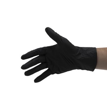 DEXTER DISPOSABLE GLOVES BLACK NITRILE
