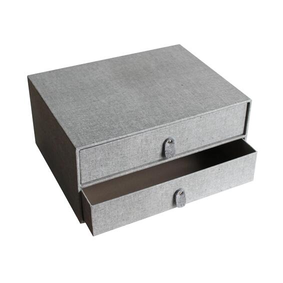 2 DRAWERS SPACEO GREY 32.5X25.5X13.5