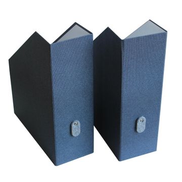 Paper holder spaceo set of 2 blue