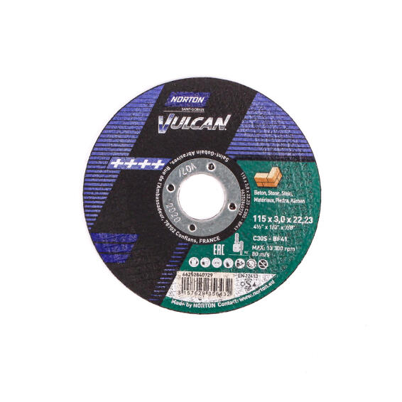 Cutting disc 115x3x22,2mm C30R-Bf41 VULCAN Stone