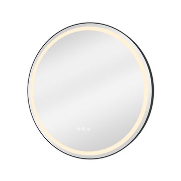 Sensea Remix Round Bathroom LED Mirror Black W60cmxH60cm