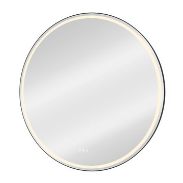 Sensea Remix Round Bathroom LED Mirror Black W100cmxH100cm