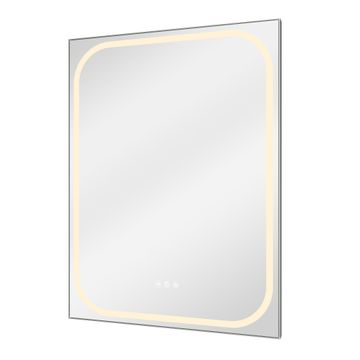 Sensea Remix Rectangular Bathroom LED Mirror Metal Effect Matt W60cmxH80cm 