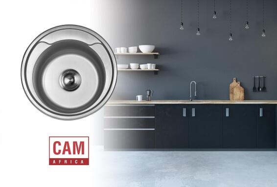 Cam Africa Kitchen Prep Bowl Stainless Steel Dia48Cm