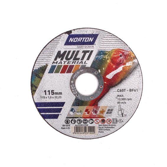 Cutting disc NORTON 115x1x22,2mm C60T-Bf41 Multipurpose