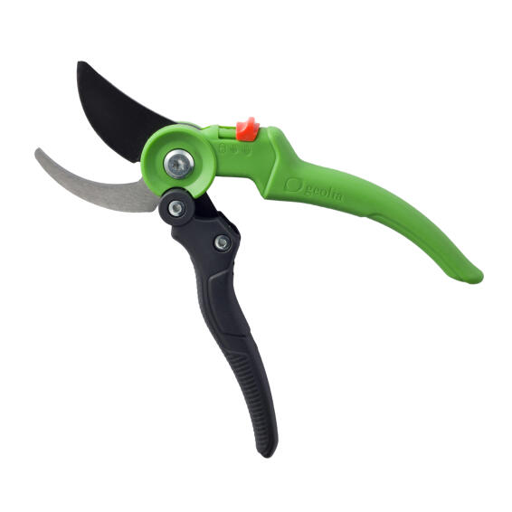 Geolia Steel Bypass Pruner Secateur Powerlever 21.5cm