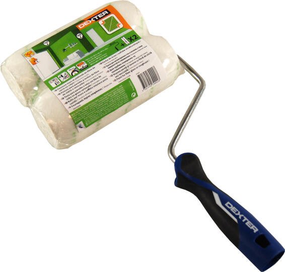 Paint rolling sleeves kit DEXTER Fibregalss rustic 180mm x2