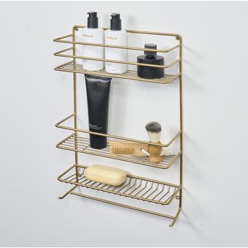 Steelcraft Shower Organiser Gold