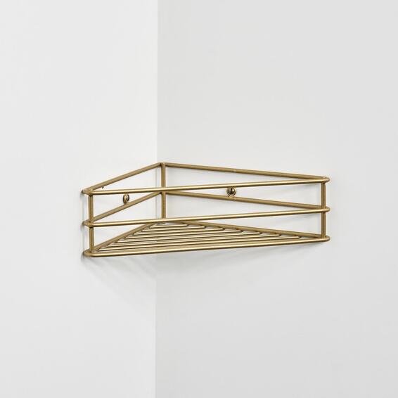 Steelcraft Corner Basket Gold