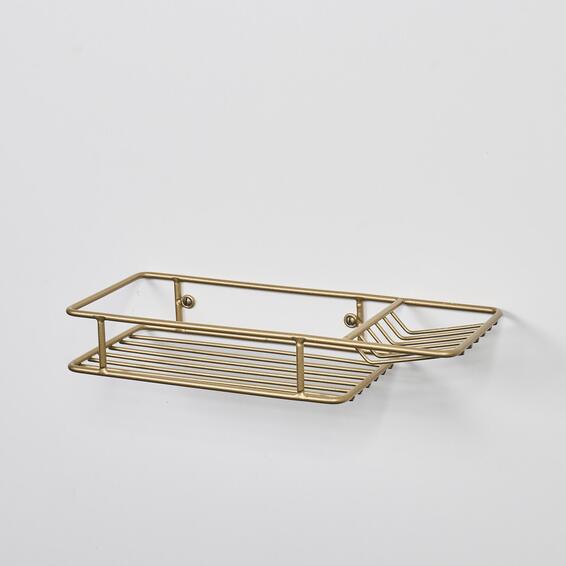 Steelcraft Shelf and Soap Dish Gold