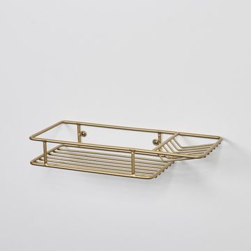 Steelcraft Shelf and Soap Dish Gold