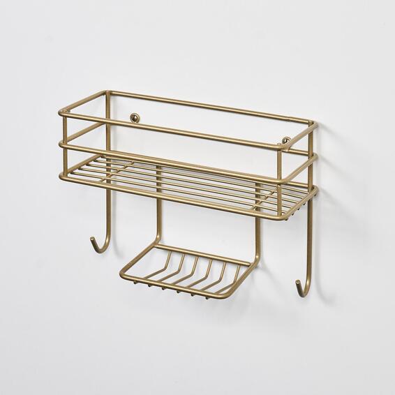 Steelcraft Wall Basket Organiser Gold