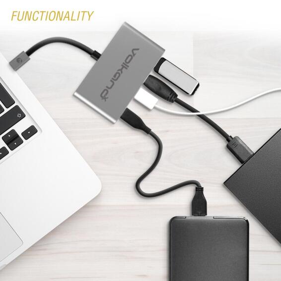 VolkanoX Core Hub series USB Type C to 3x USB 3.0 plus Power