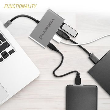 VolkanoX Core Hub series USB Type C to 3x USB 3.0 plus Power