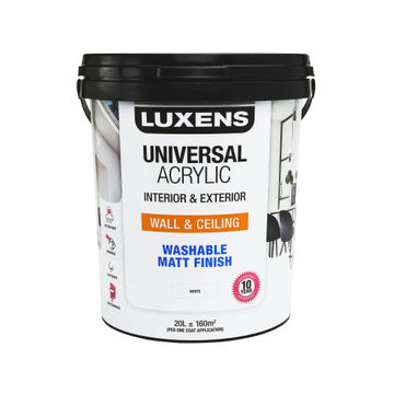 Luxens Universal Acrylic Paint White 20L