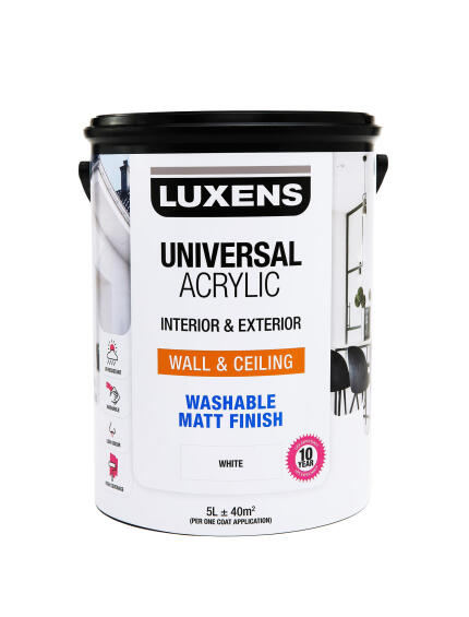 Luxens Universal Acrylic Paint White 5L