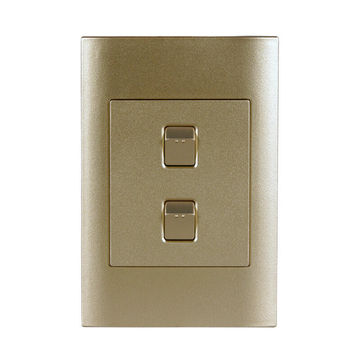 Lexman 2-Lever 1-Way Switch Infinity Gold (100x50) 