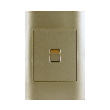 Lexman 1-Lever 1-Way Switch Gold (100x50) 