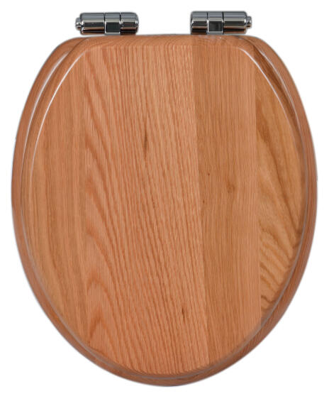 Toilet seat soft close natural oak finish Sensea Karmel