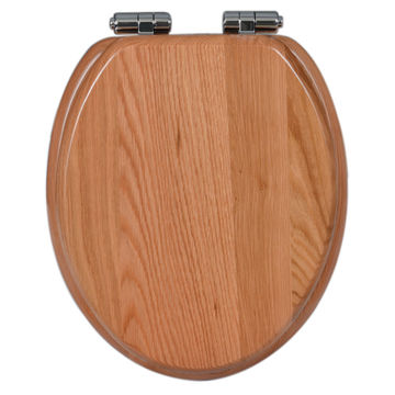 Toilet seat soft close natural oak finish Sensea Karmel