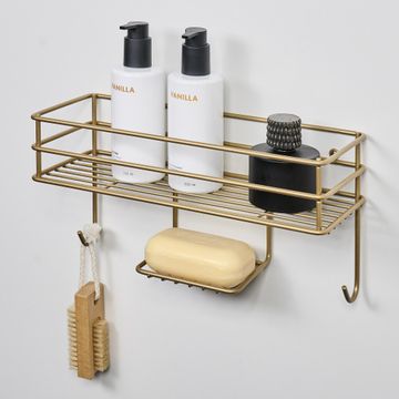 Steelcraft Shelf Basket Organiser Gold