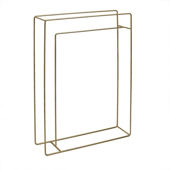 Steelcraft Cube Towel Stand Gold