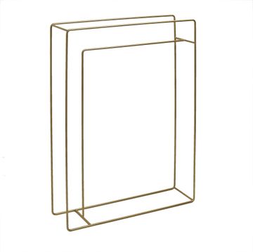 Steelcraft Cube Towel Stand Gold