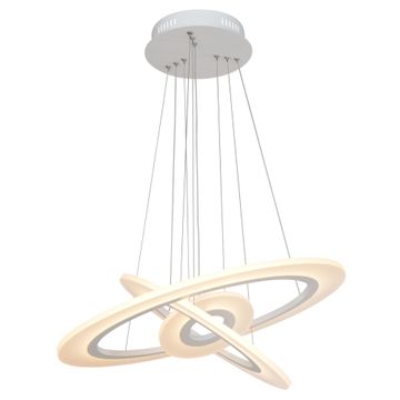 Inspire pendant light led warm white d60cm iron matt white sykia