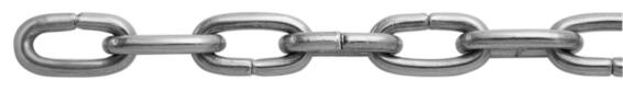 CLOCK CHAIN NI-PLATED 1.6MM 25M