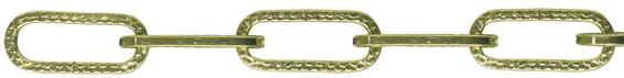 DECOR CHAIN FLAT BRASS PLATED 3MM 25M