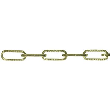 DECOR CHAIN FLAT BRASS PLATED 3MM 25M
