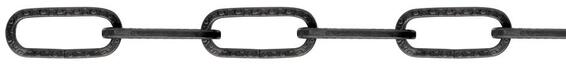 DECOR CHAIN FLAT CHARCOAL 2MM 10M