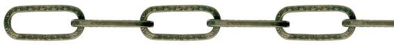 DECOR CHAIN FLAT BURNT COPPER 2MM 10M