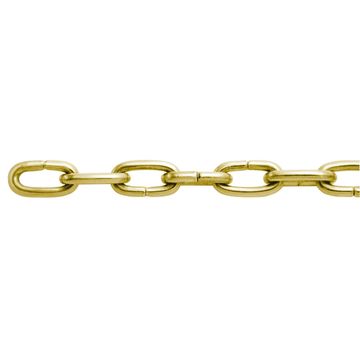 CLOCK CHAIN BRASS PLATED 1.3MM 25M