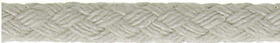 COTTON ROPE 8 BRAID WHITE 6MM 80M