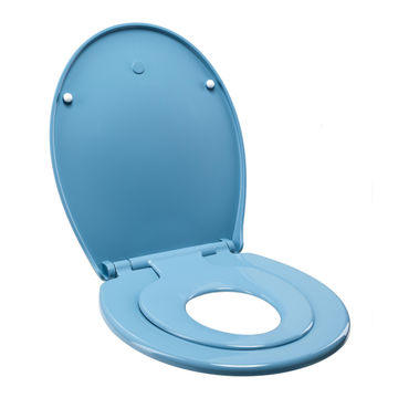 Toilet seat family with baby seat combined Sensea blue