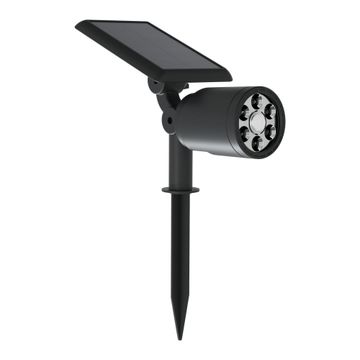 Inspire orbi solar spot light pir led 300lm 6000k abs black ip54 inspire orbi