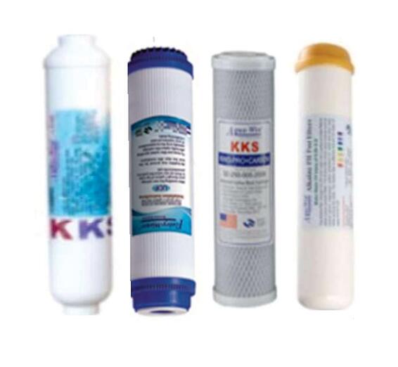 5 Stage Undercounter RO Replacement Filter Kit (CTO / GAC / 5U / RO Membrane / Inline White)